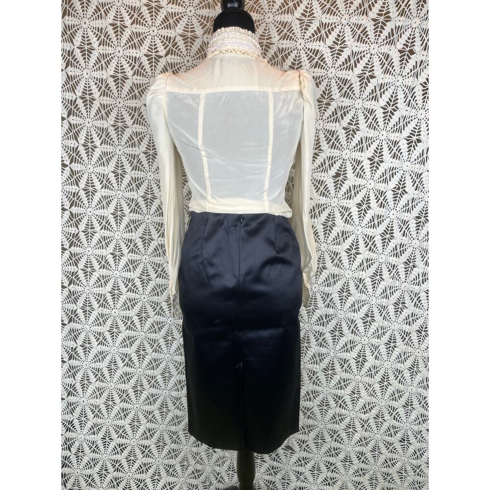 Maria Bianca Nero Black Knee Length Pencil Skirt - Picture 3 of 7
